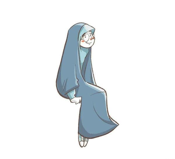 فانتزی عکس دختر با حجاب کارتونی