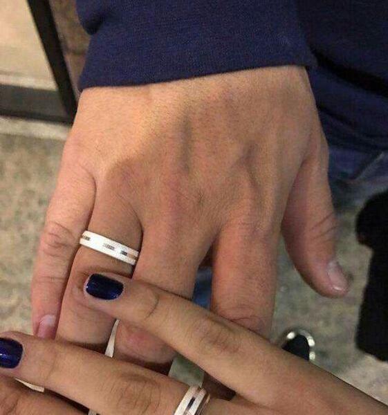 عکس حلقه ازدواج عروس داماد