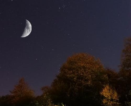 عکس شب ستاره و ماه