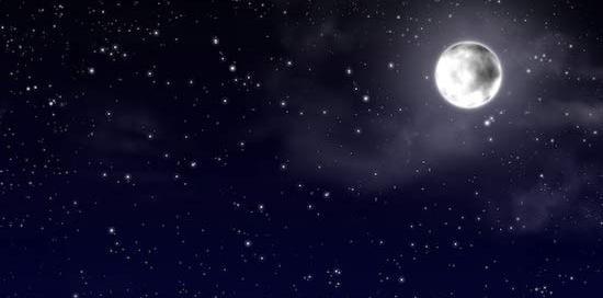عکس شب ستاره و ماه