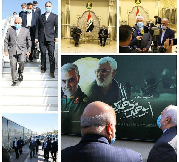 عکس ظریف قاسم سلیمانی