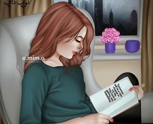 عکس دختر درس خوان با حجاب فانتزی