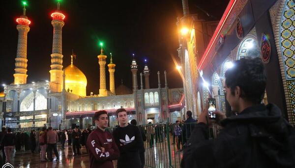 عکس حرم امام رضا شب شهادت