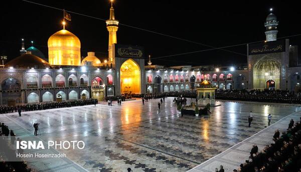 عکس حرم امام رضا شب شهادت