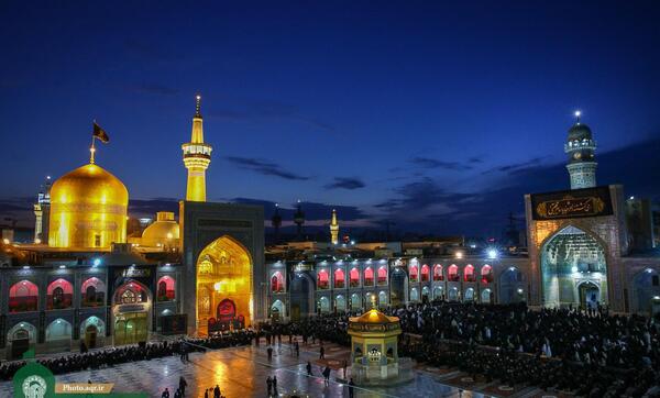 عکس حرم امام رضا شب شهادت