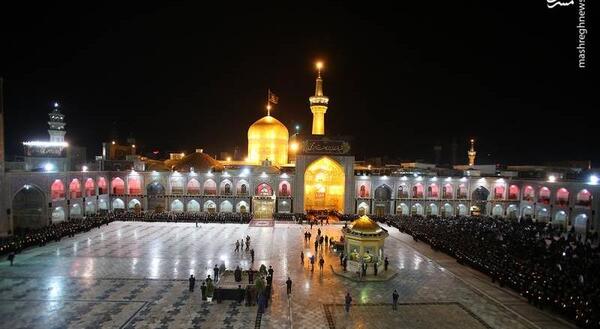 عکس حرم امام رضا شب شهادت