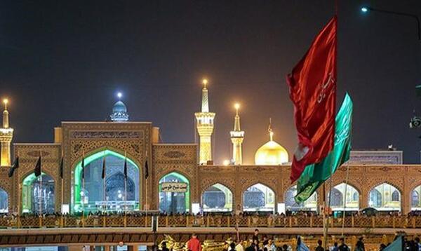 عکس حرم امام رضا شب شهادت