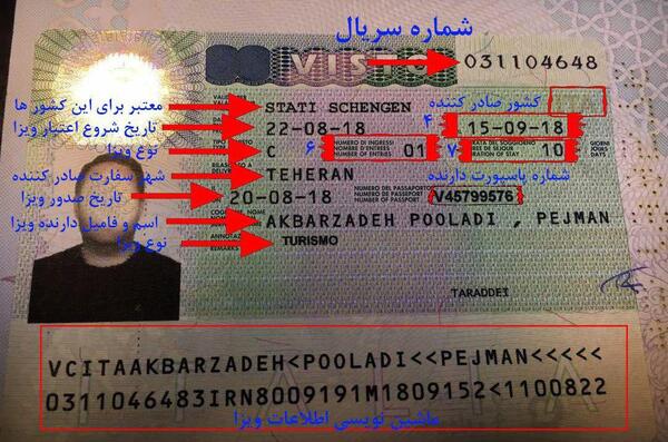 عکس پاسپورت ویزا