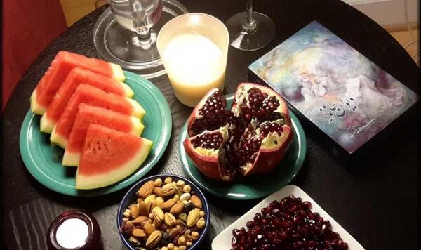 عکس شب چله ساده
