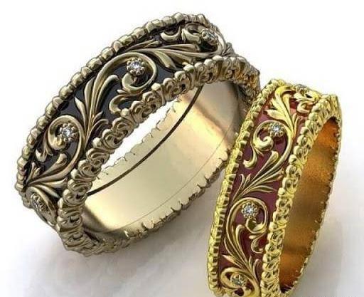 عکس حلقه ازدواج پهن