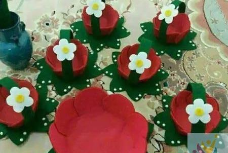عکس سفره هفت سین نمدی