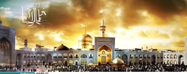 عکس حرم امام رضا از بالا