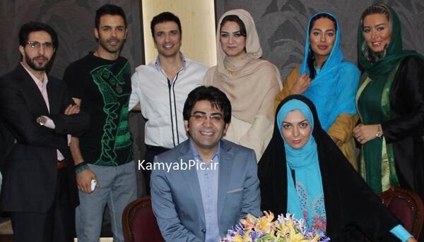 عکس ازاده نامداری با فرزاد حسنی