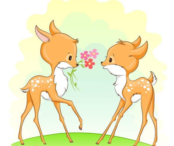 عکس دو آهوی عاشق