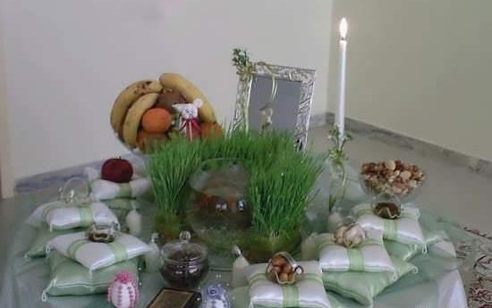 عکس سفره هفت سین با صدف