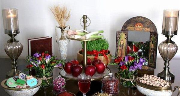 عکس سفره هفت سین با صدف