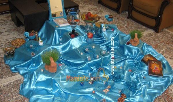 عکس سفره هفت سین با صدف