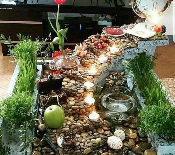عکس سفره هفت سین با صدف