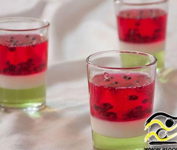 عکس ژله ساده لیوانی