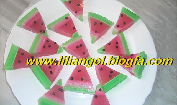 عکس ژله هندوانه