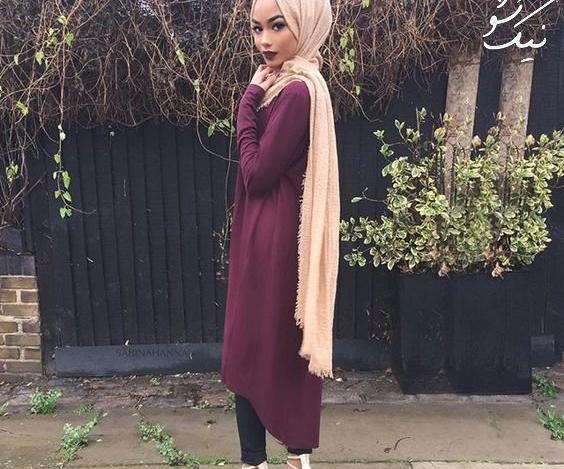 عکس دختر باحجاب با مانتو