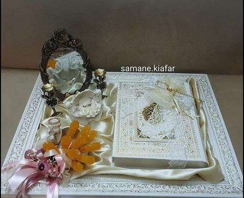 عکس تزیین سینی حلقه نامزدی