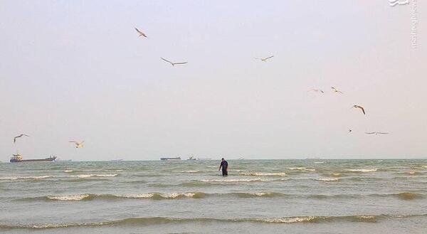 عکس لب دریا بندر عباس