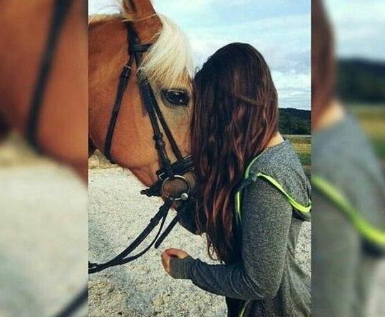 عکس اسب و دختر برای پروفایل