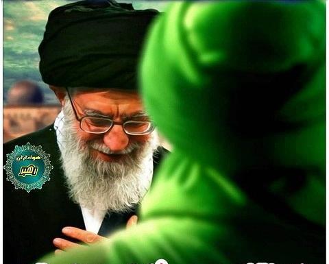 عکس امام زمان و خامنه ای