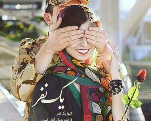 عکس جدایی سرباز از عشقش
