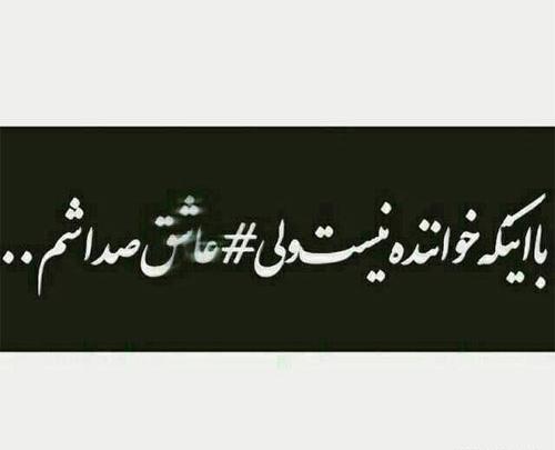 عکس نوشته دلتنگ صداشم