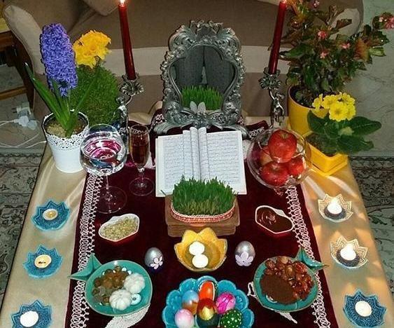 عکس از سفره آرایی هفت سین