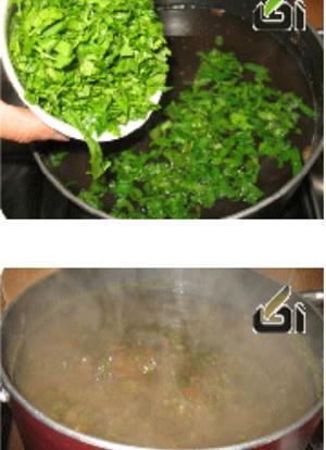 آموزش آش رشته با عکس