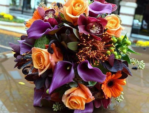 عکس دسته گل پاییزی