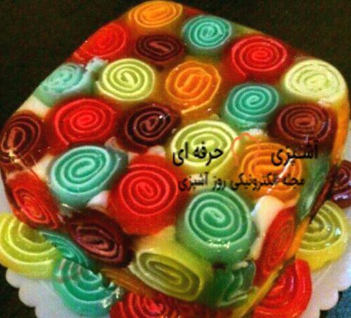 عکس ژله رولی بدون بستنی