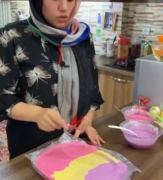 عکس ژله رولی بدون بستنی