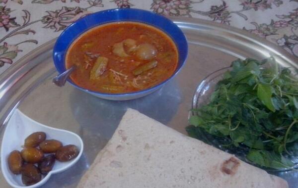 عکس آبگوشت بامیه