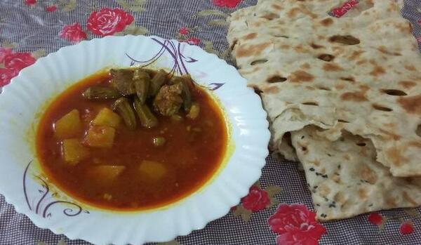 عکس آبگوشت بامیه