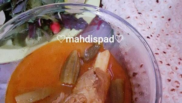 عکس آبگوشت بامیه