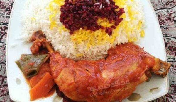 عکس از زرشک پلو با مرغ