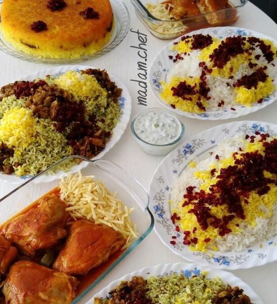 عکس از زرشک پلو با مرغ