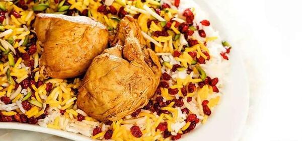 عکس از زرشک پلو با مرغ