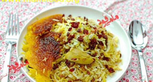 عکس از زرشک پلو با مرغ