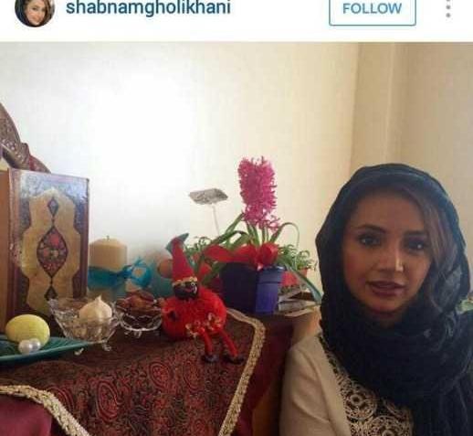 ژست عکس کنار سفره هفت سین