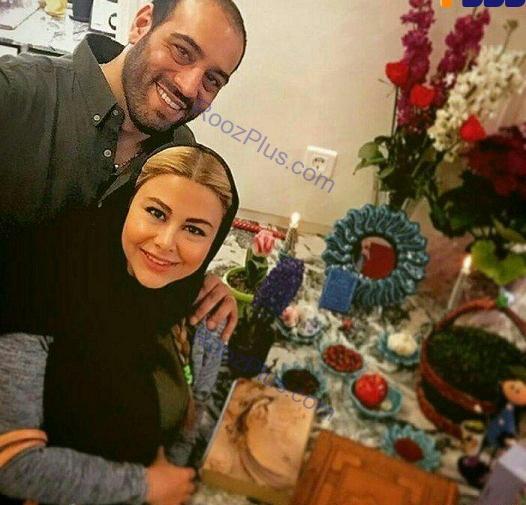 ژست عکس کنار سفره هفت سین