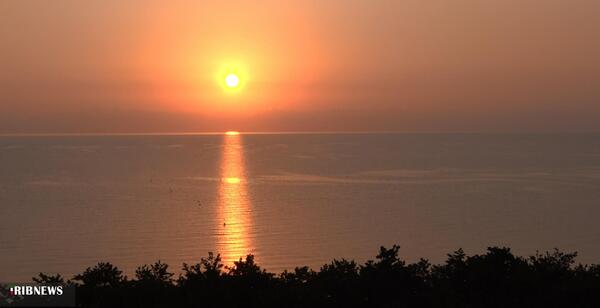 عکس طلوع خورشید در همدان