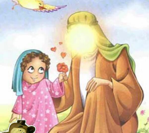 عکس امام زمان با بچه ها