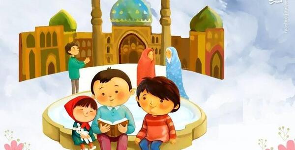 عکس امام زمان با بچه ها