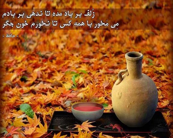 عکس حافظ با شعر