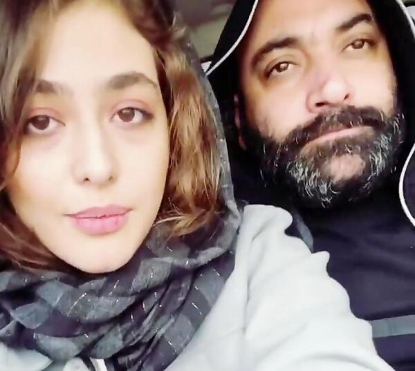 عکس ریحانه پارسا وهمسرش مهدی کوشکی